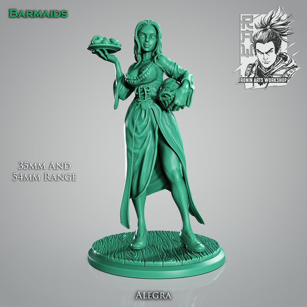 Resin Miniature - Barmaid Alegra