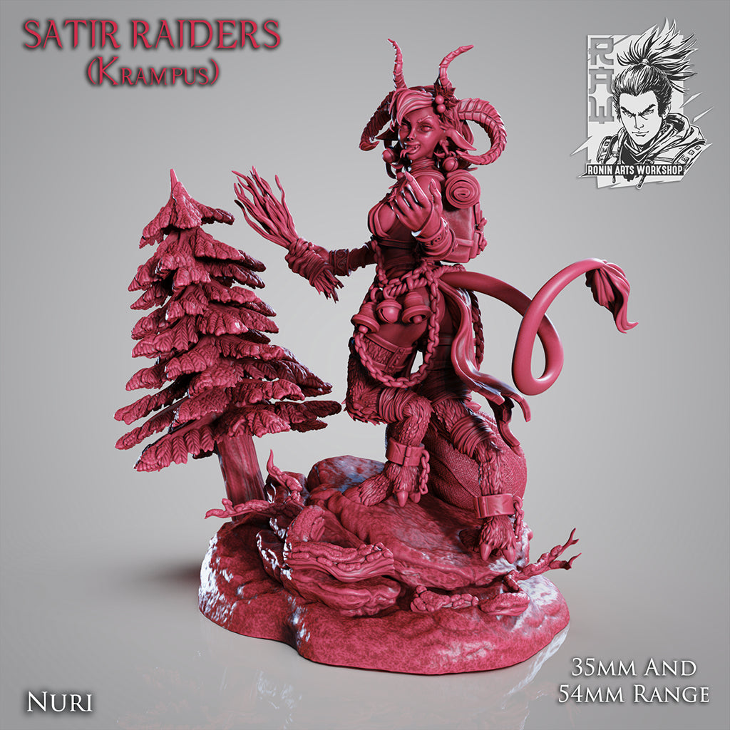 Resin Miniature - Nuri The Satyr - Female Krampus