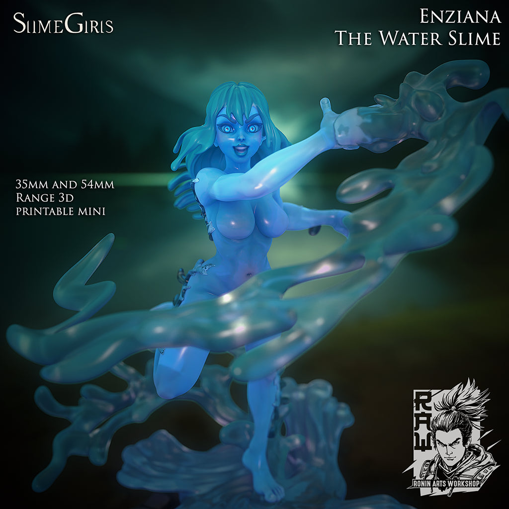 Resin Miniature - Enziana - Water Slime Girl