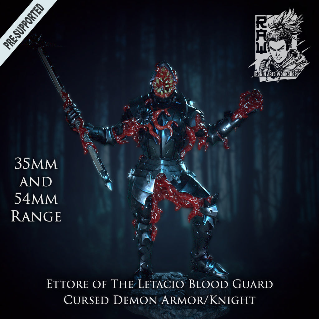 Resin Miniature - Demon Knight Ettore