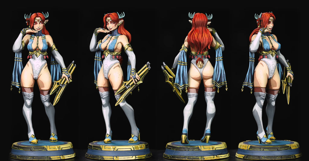 Resin Miniature - Farah Pin Up