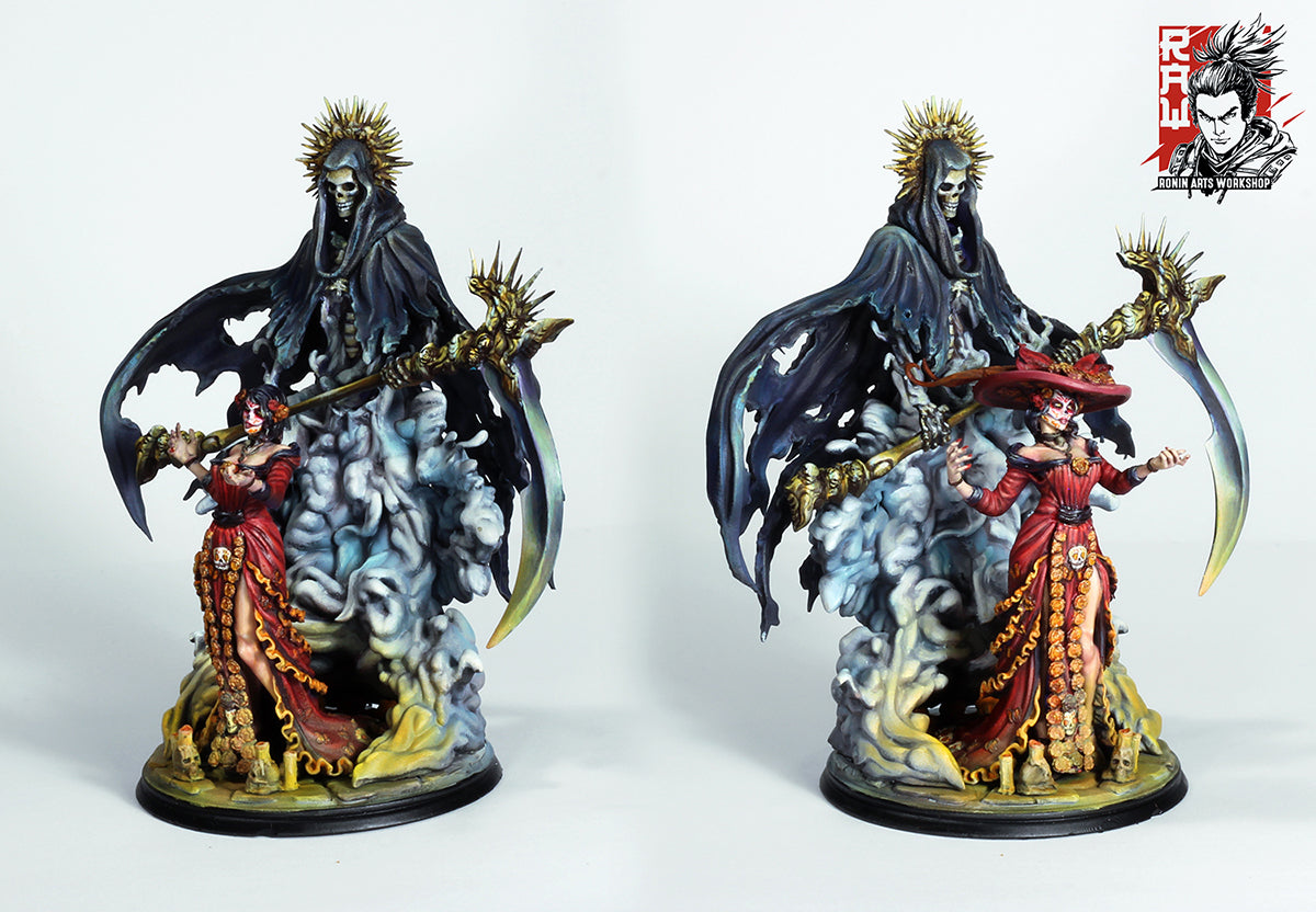 Resin Miniature - Countess Florentina - Dia de Muertos Catrina+Reaper