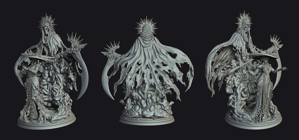 Resin Miniature - Countess Florentina - Dia de Muertos Catrina+Reaper