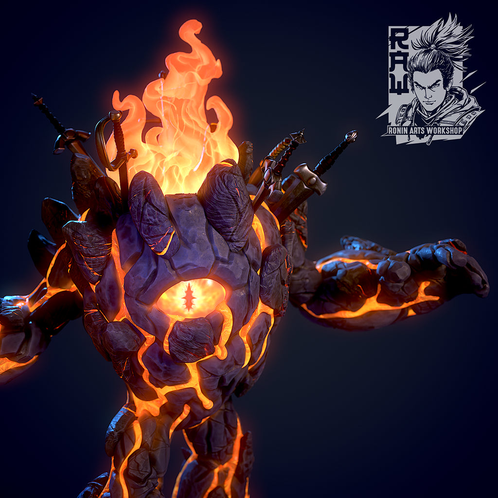 Resin Miniature - Lava Golem