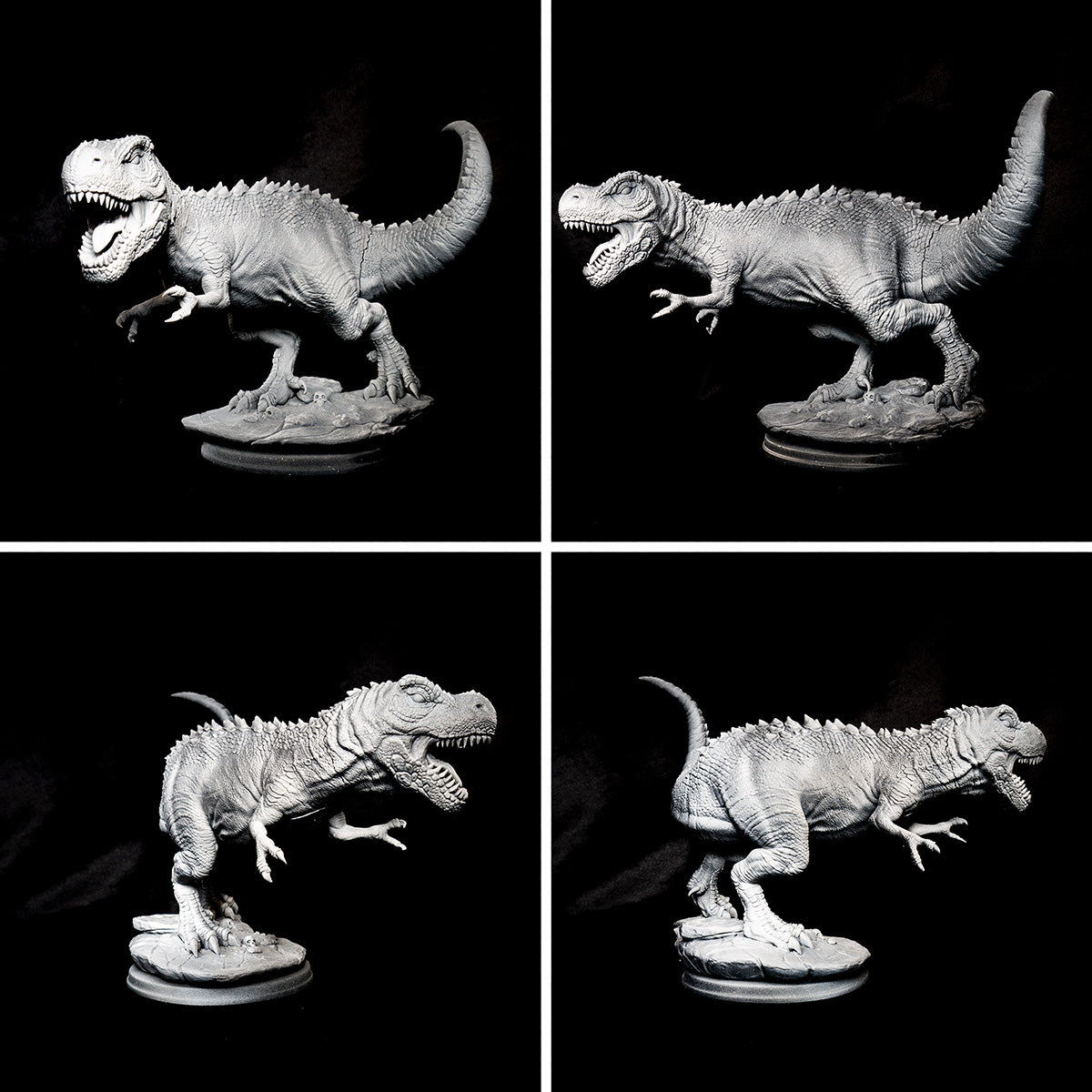 Resin Miniature - Kravos And Gorefang - Barbarian riging on T-Rex