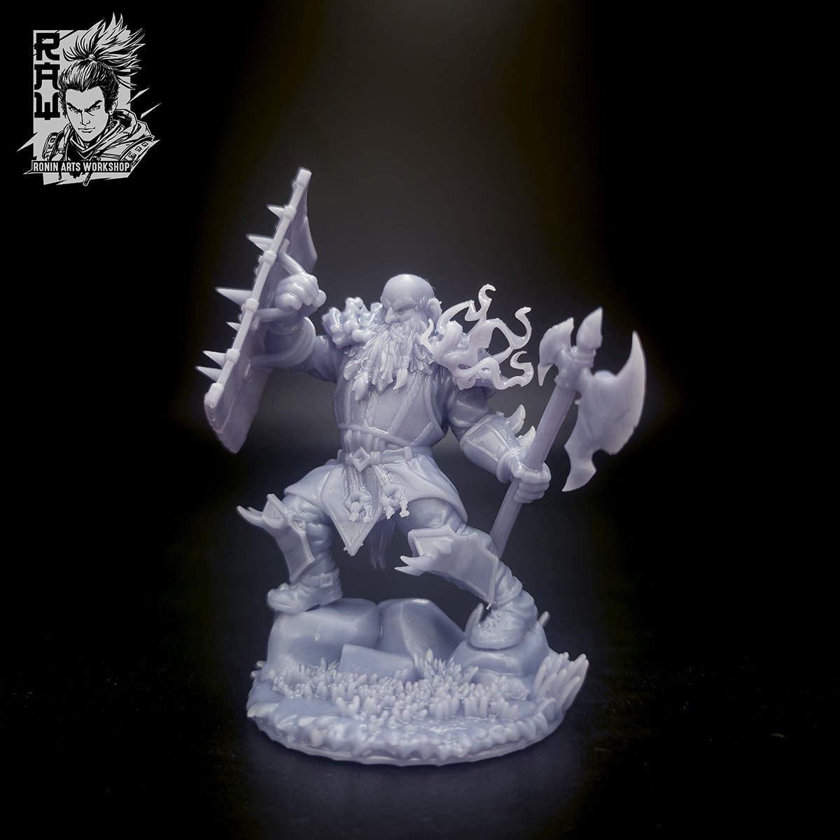 Resin Miniature - Goshor The Demon Hunter - Warrior Dwarf