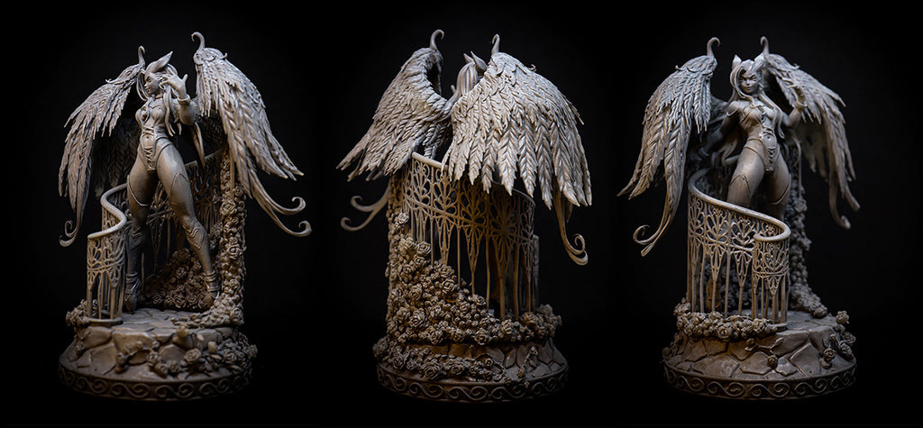 Resin Miniature - Angie Pin Up (Pose 2)