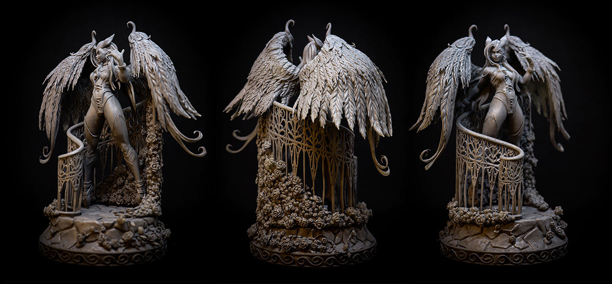 Resin Miniature - Angie Pin Up (Pose 2)