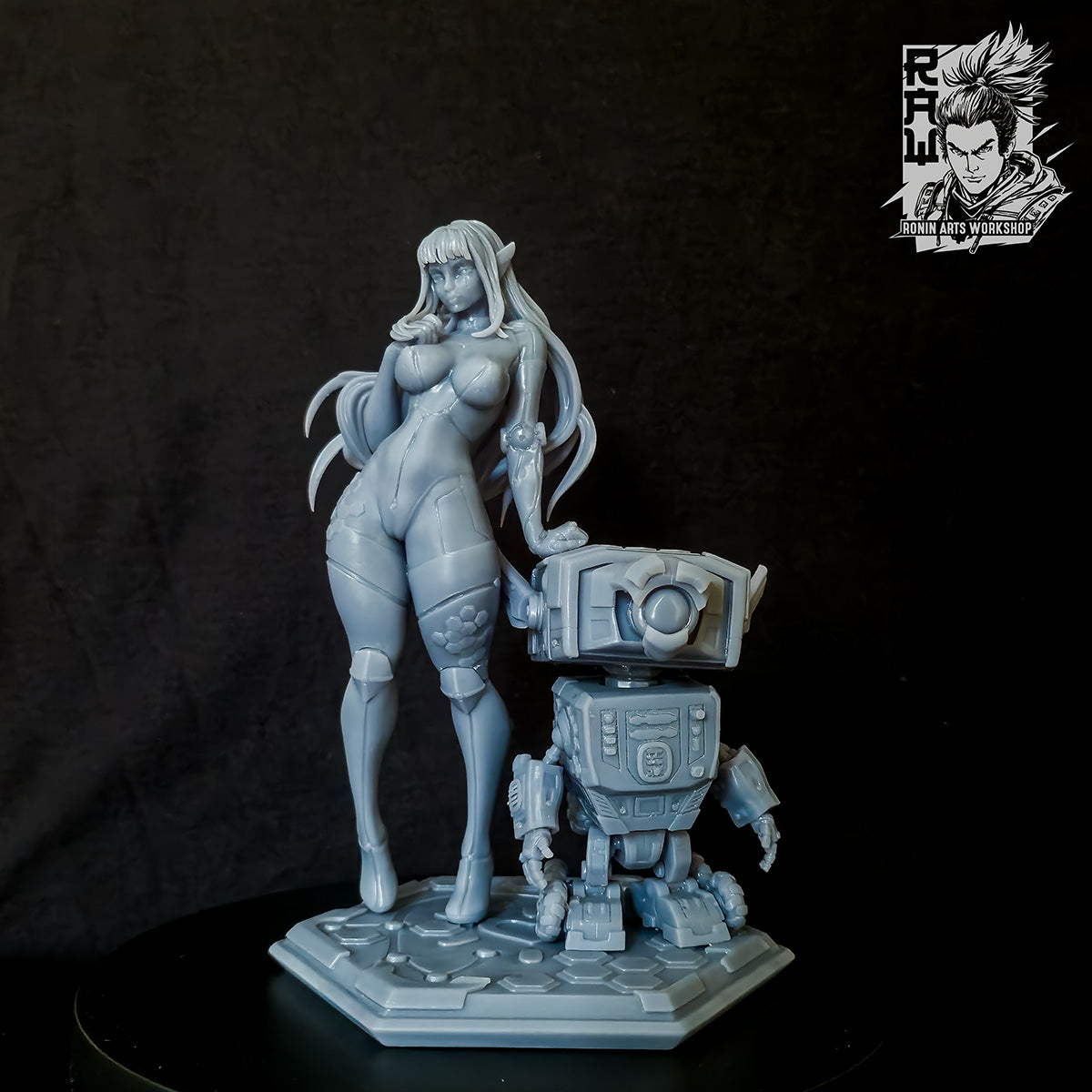 Resin Miniature - ILLYSA - Cyberpunk PinUp