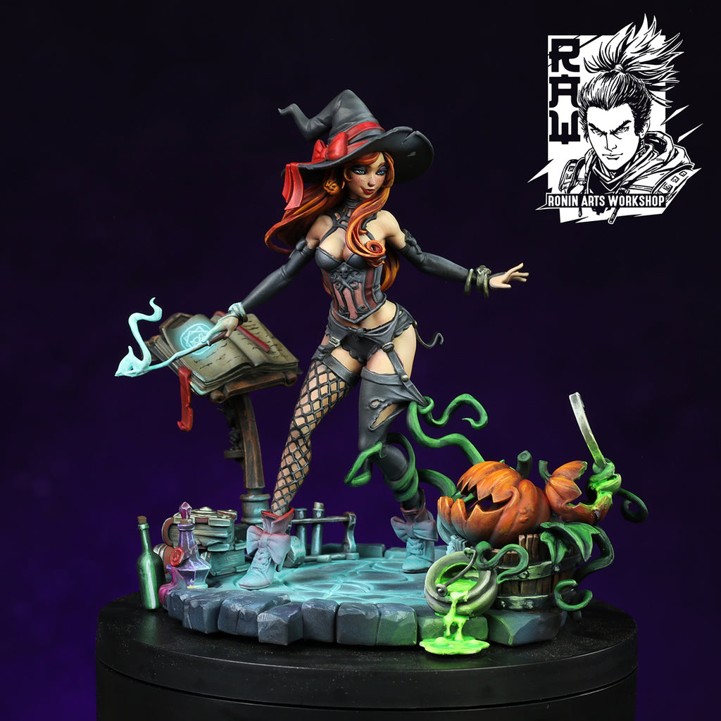 Resin Miniature - The Pumpkin Witch
