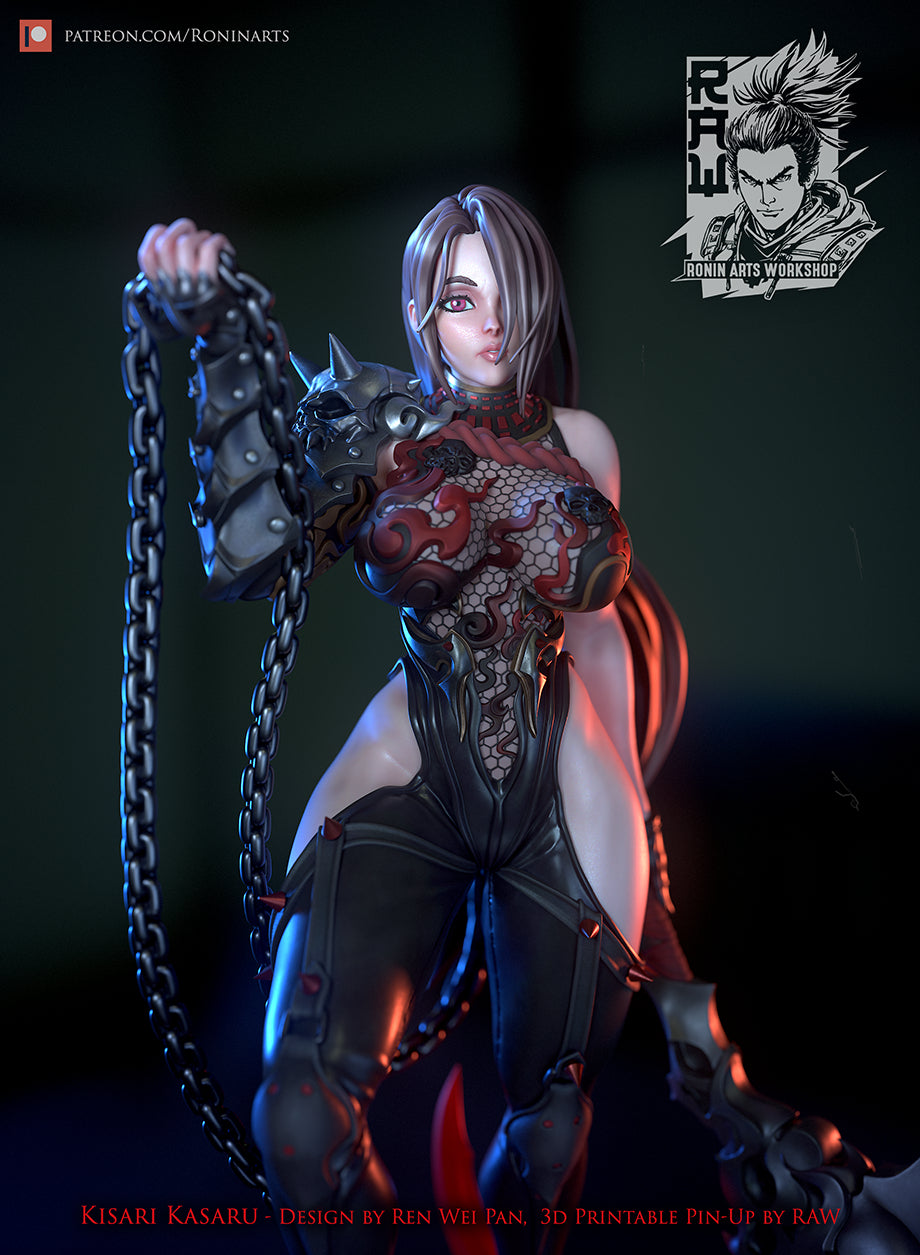 Resin Miniature - Kisari Karasu - 75mm Kunoichi