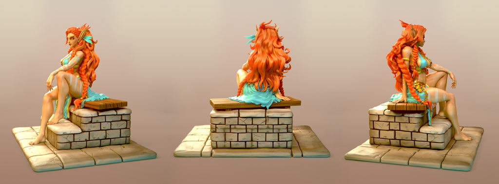 Resin Miniature - Kizandi Pin Up