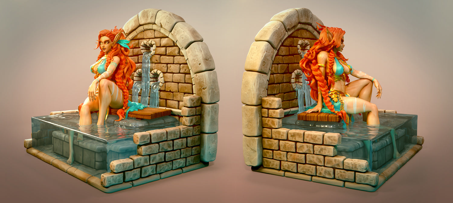 Resin Miniature - Kizandi Pin Up