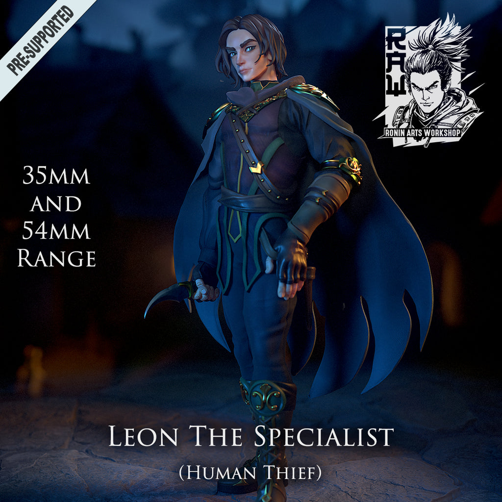 Resin Miniature - Leon The Specialist - Human Thief)