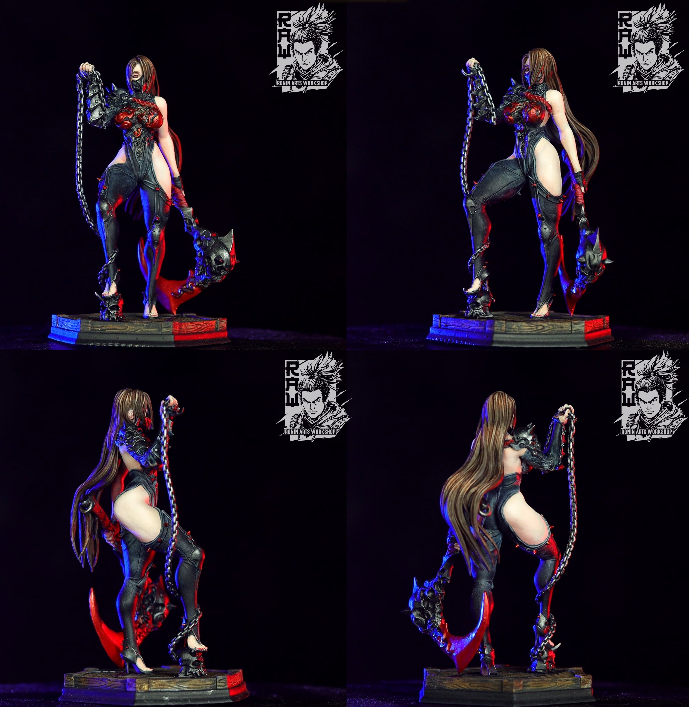 Resin Miniature - Kisari Karasu - 75mm Kunoichi