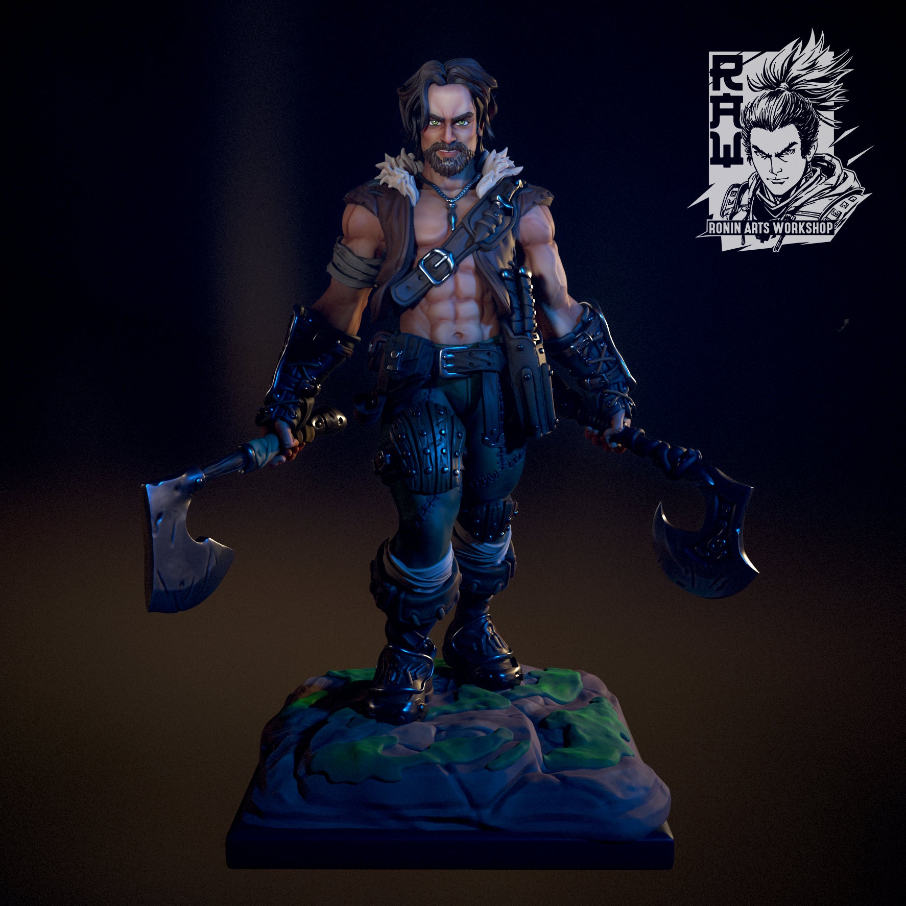 Resin Miniature - Lucano The Lycan Pathfinder - Dual Form Mini