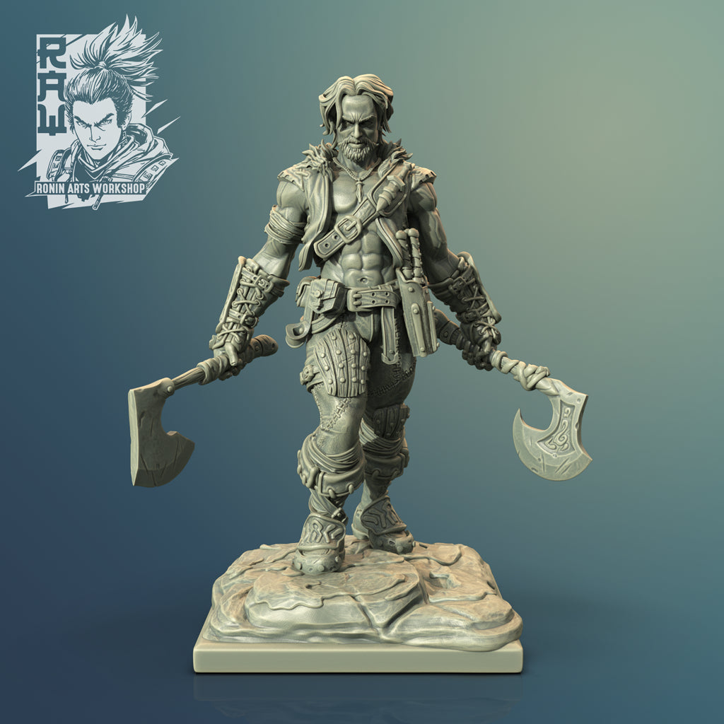 Resin Miniature - Lucano The Lycan Pathfinder - Dual Form Mini
