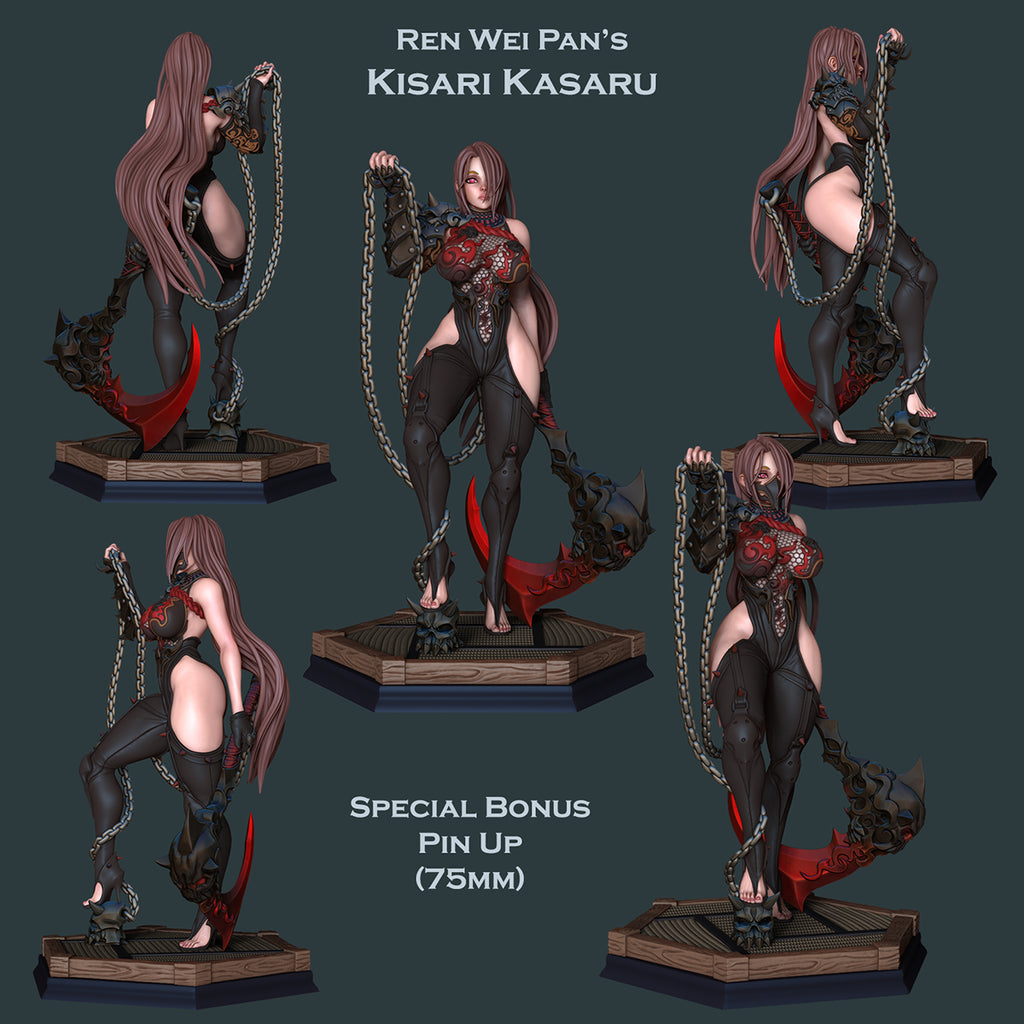 Resin Miniature - Kisari Karasu - 75mm Kunoichi