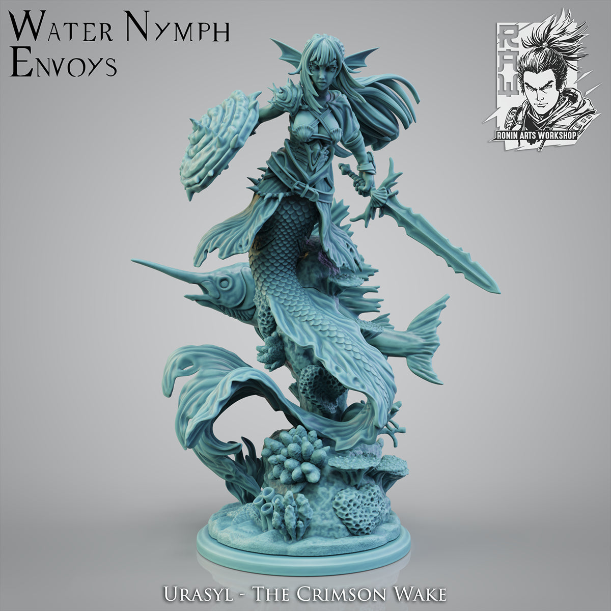 Resin Miniature - Urasyl - Shapeshifting Mermaid Inviltrator