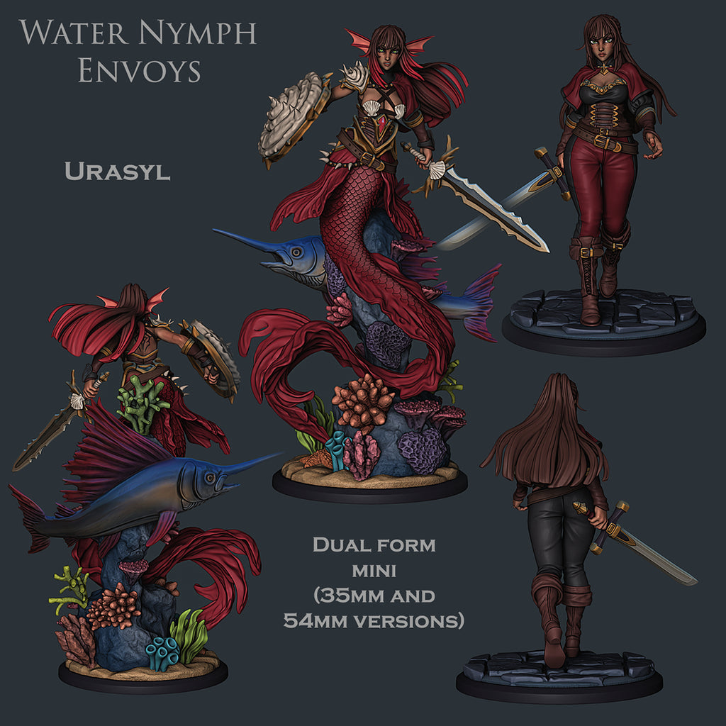 Resin Miniature - Urasyl - Shapeshifting Mermaid Inviltrator