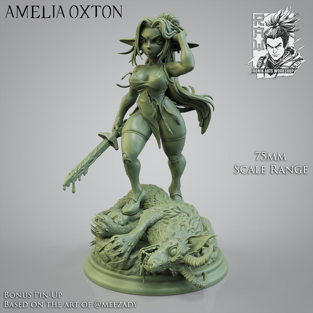 Resin Miniature - Amelia Oxton - Goblin Duchess Pin-Up