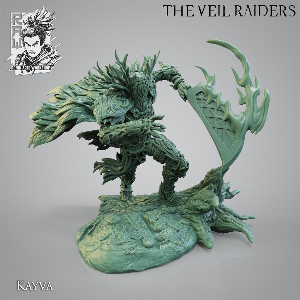 Resin Miniature - Kayva The Pact Sworn - Forest Elf Living Armor