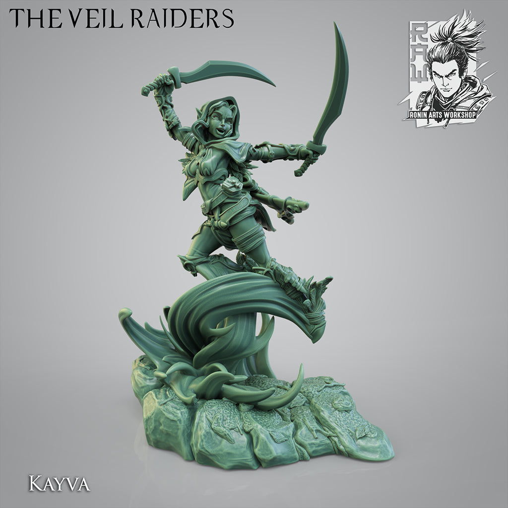 Resin Miniature - Zareen - Blade Dancer Forest Elf
