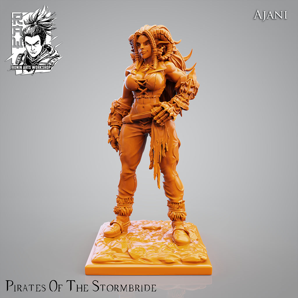 Resin Miniature - Pirate Brawler Ajani