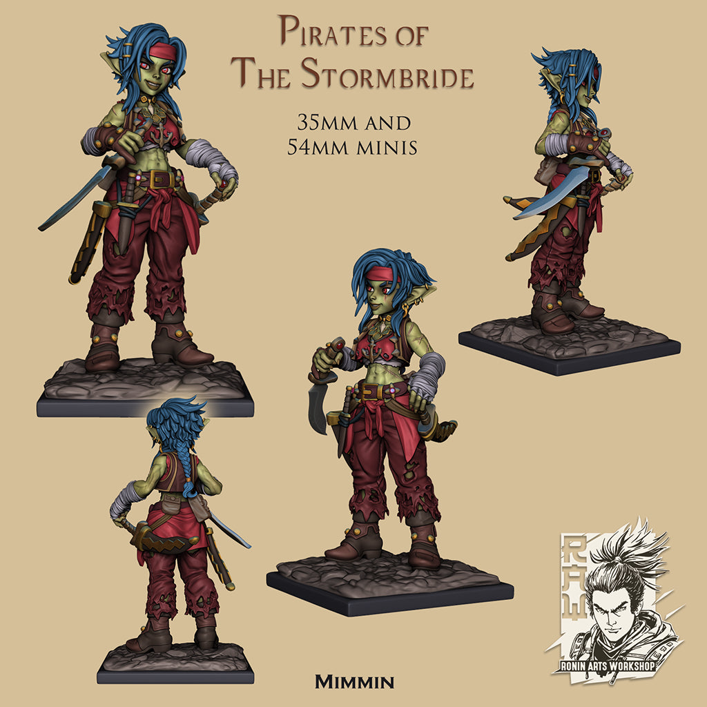 Resin Miniature - Mimmin - Goblin Pirate