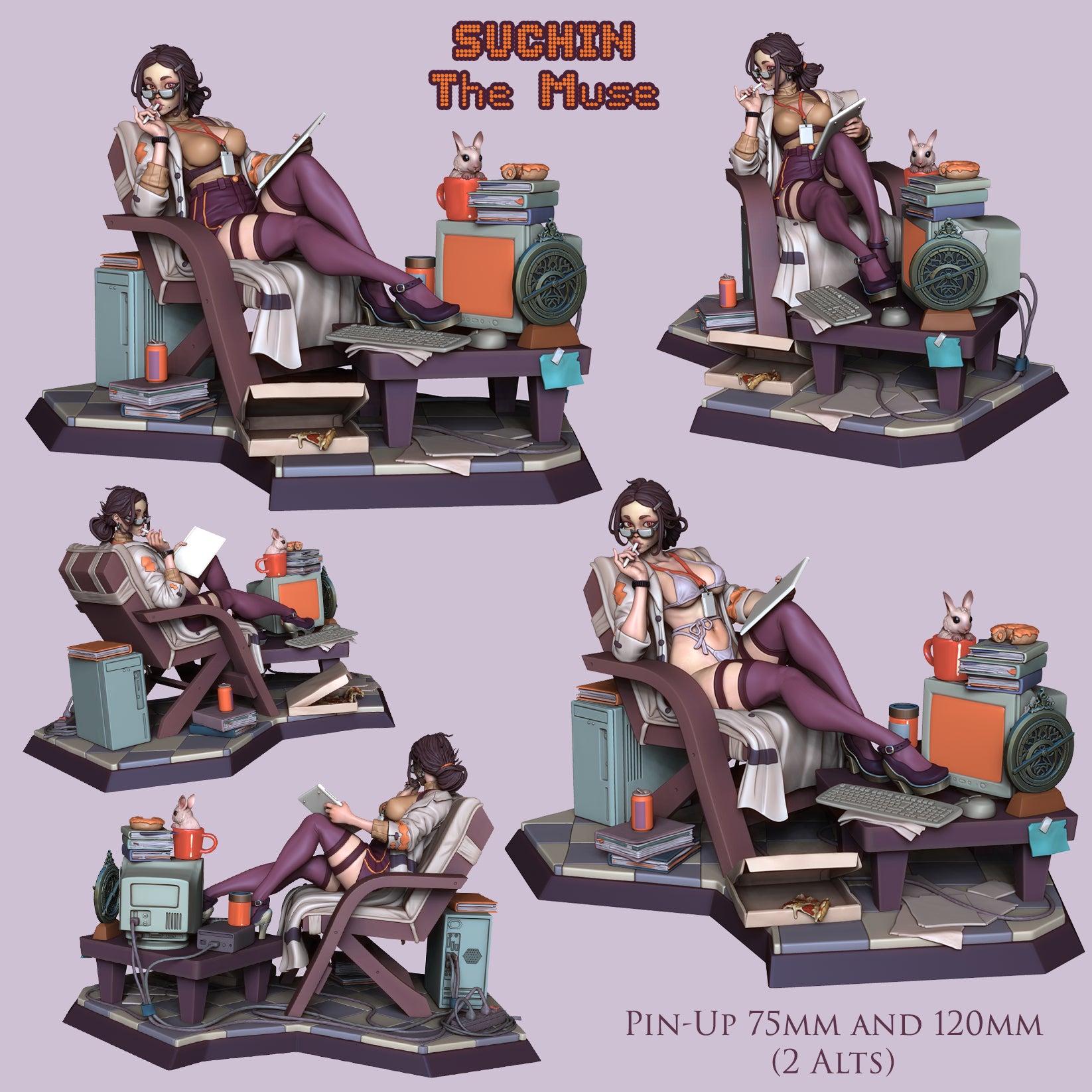 Resin Miniature - Suchin Pin Up