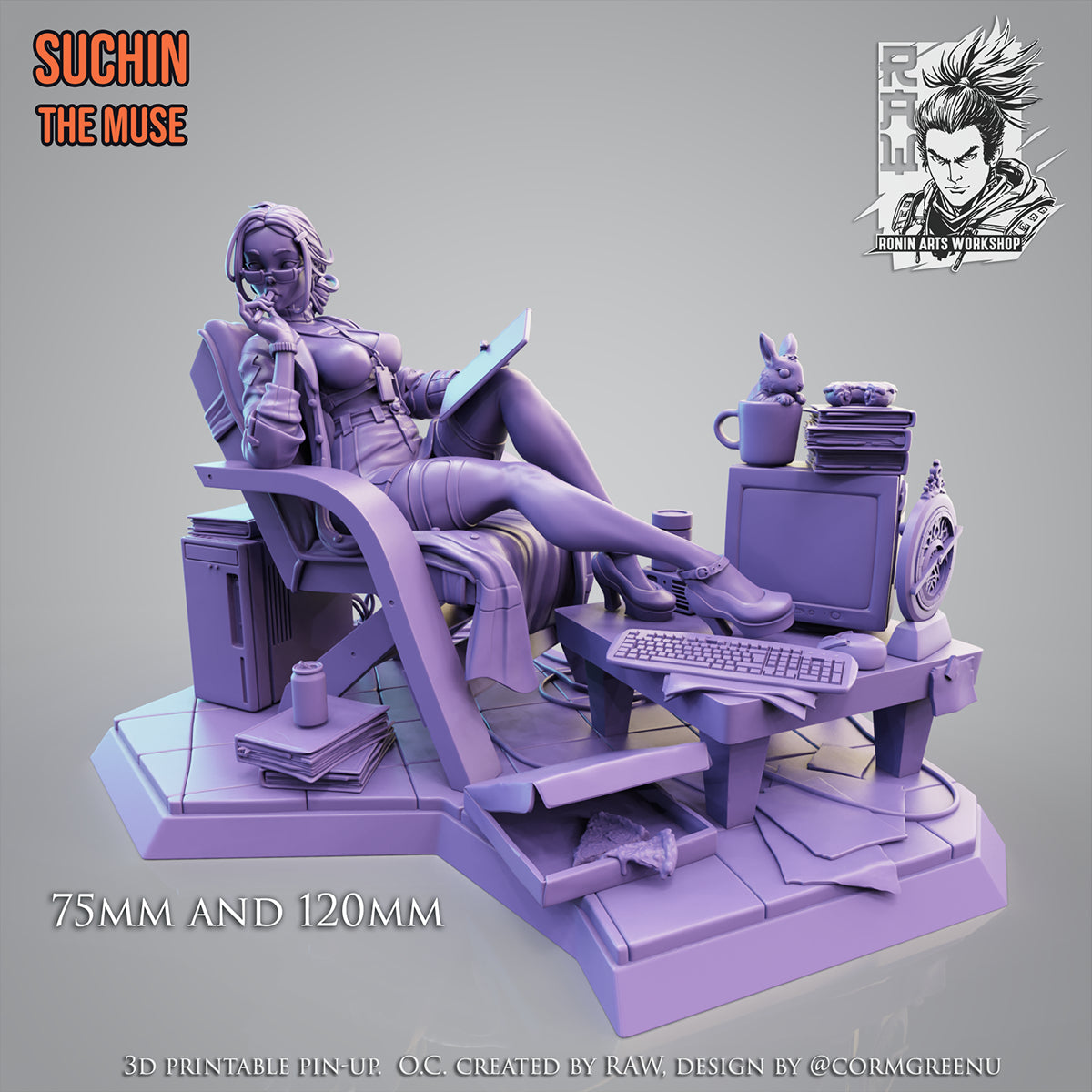 Resin Miniature - Suchin Pin Up