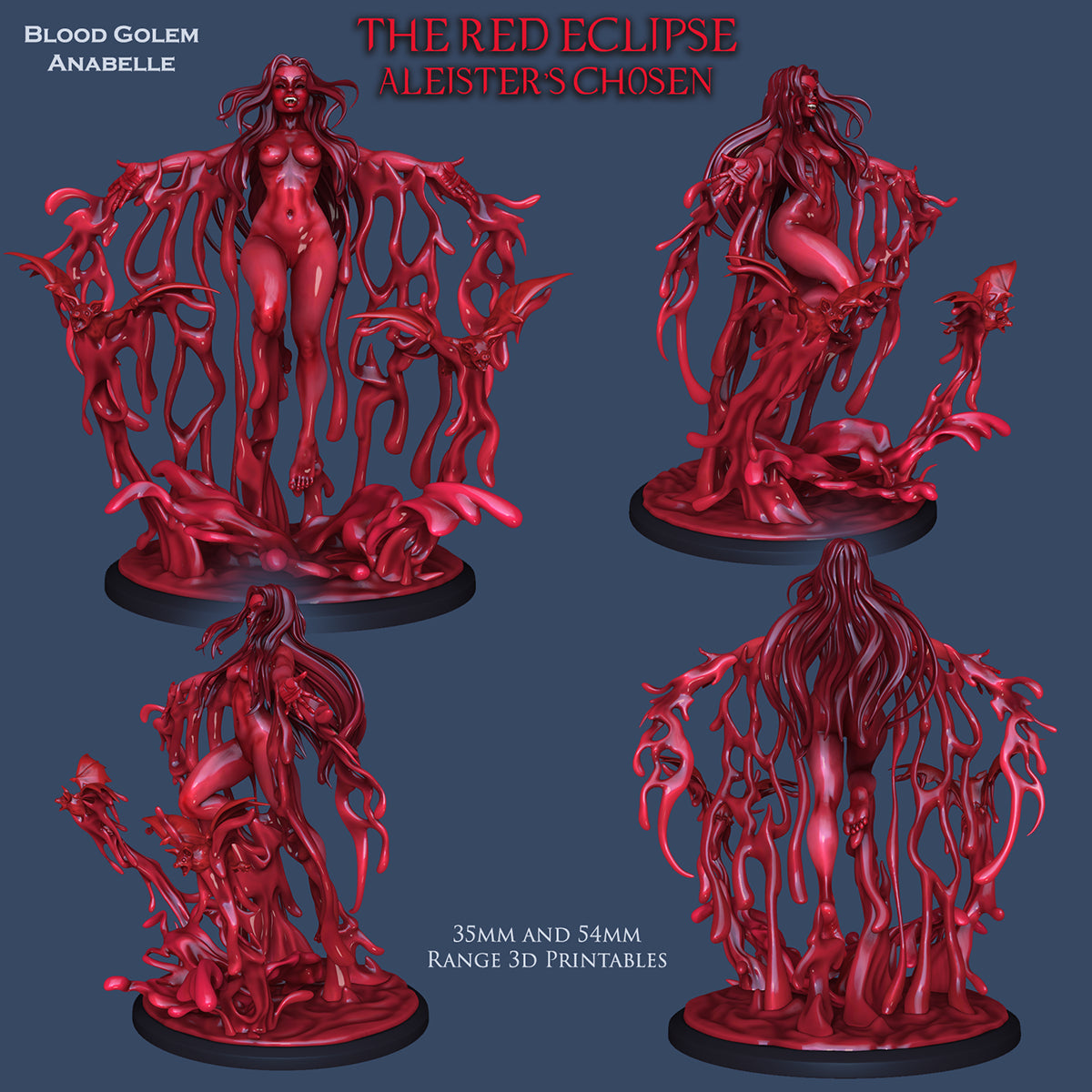 Resin Miniature - Blood Golem Anabelle
