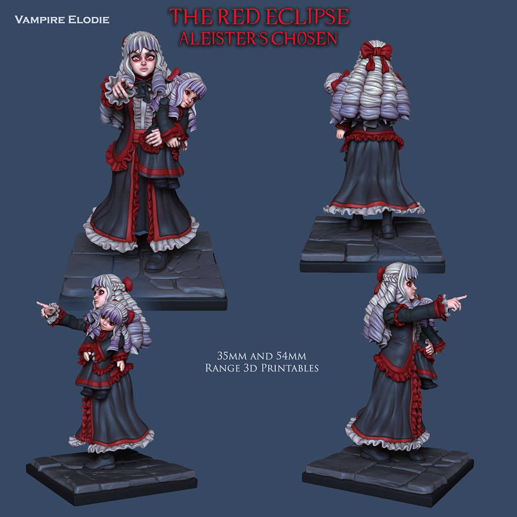 Resin Miniature - Vampire Elodie