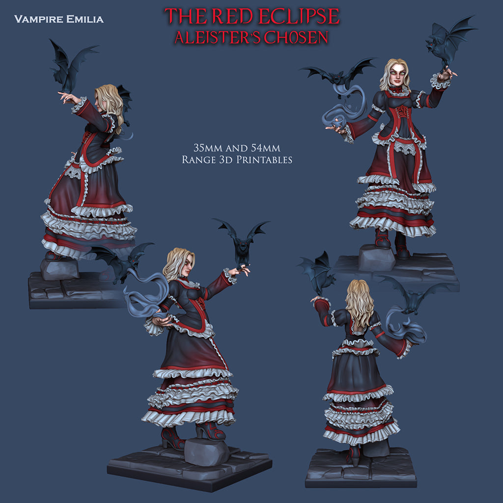 Resin Miniature - Vampire Emilia