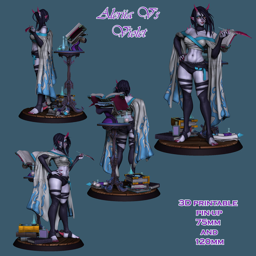Resin Miniature - Violet (Pose 2)