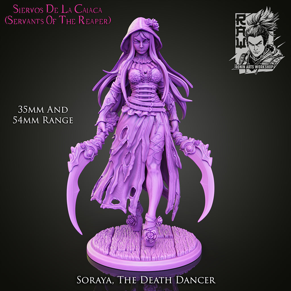 Resin Miniature - Soraya The Death Dancer - Dia De Muertos Catrina