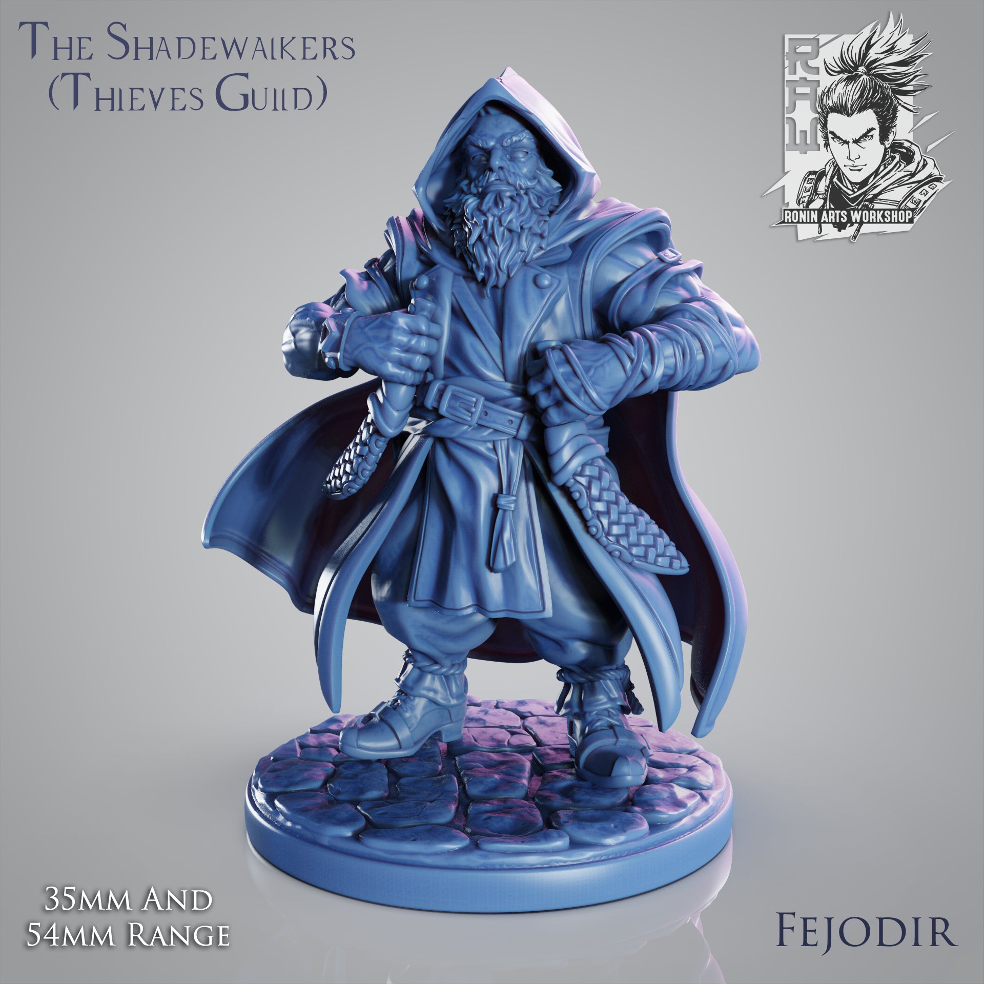 Resin Miniature - Grand Master Fejodir - dwarven thief