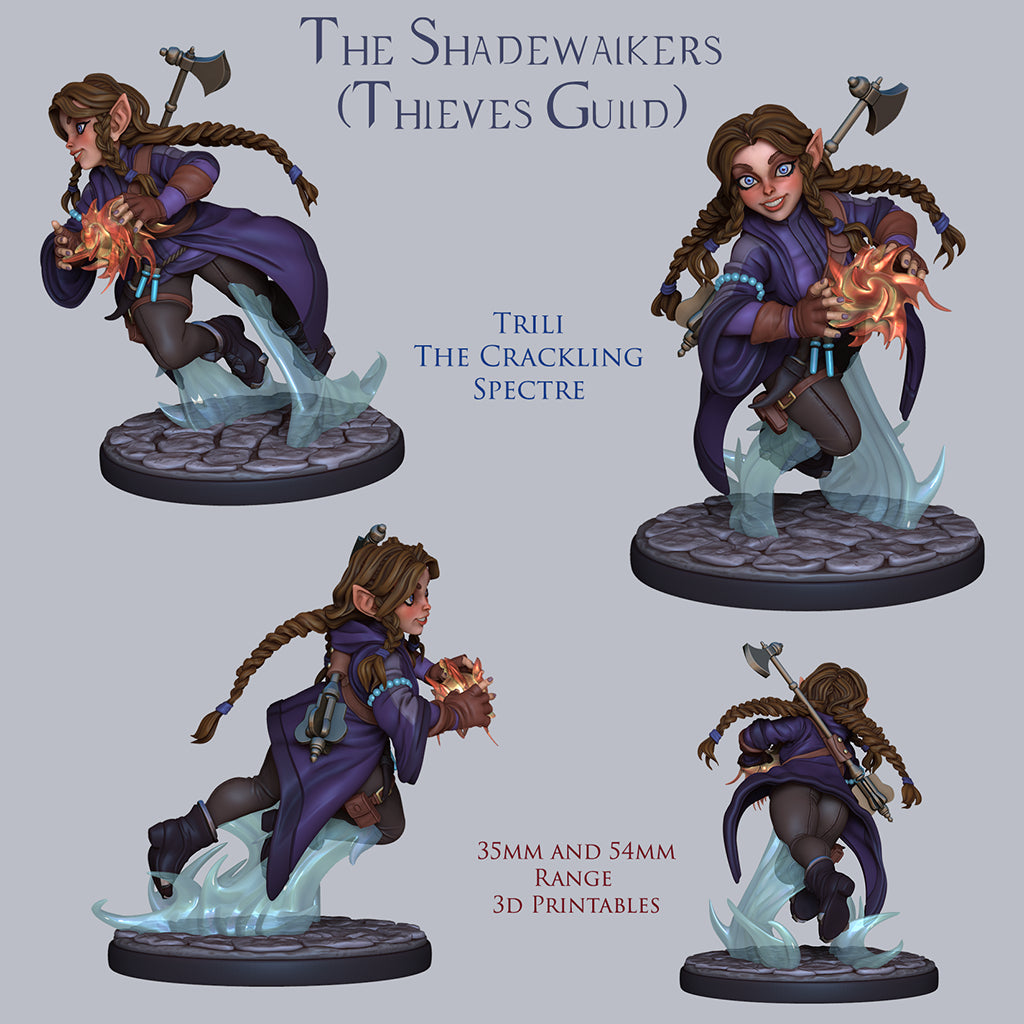 Resin Miniature - Trili - Female Gnome Thief