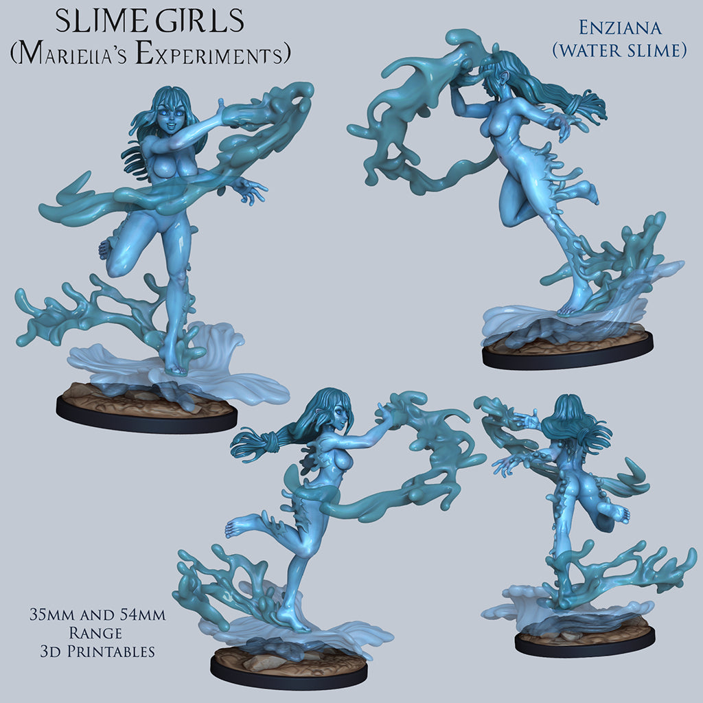 Resin Miniature - Enziana - Water Slime Girl