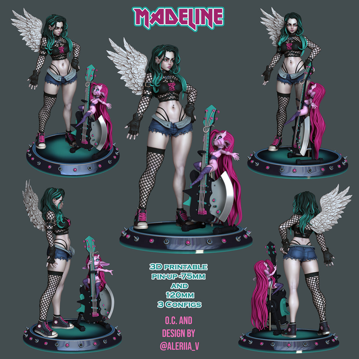 Resin Miniature - Madeline Pin-Up