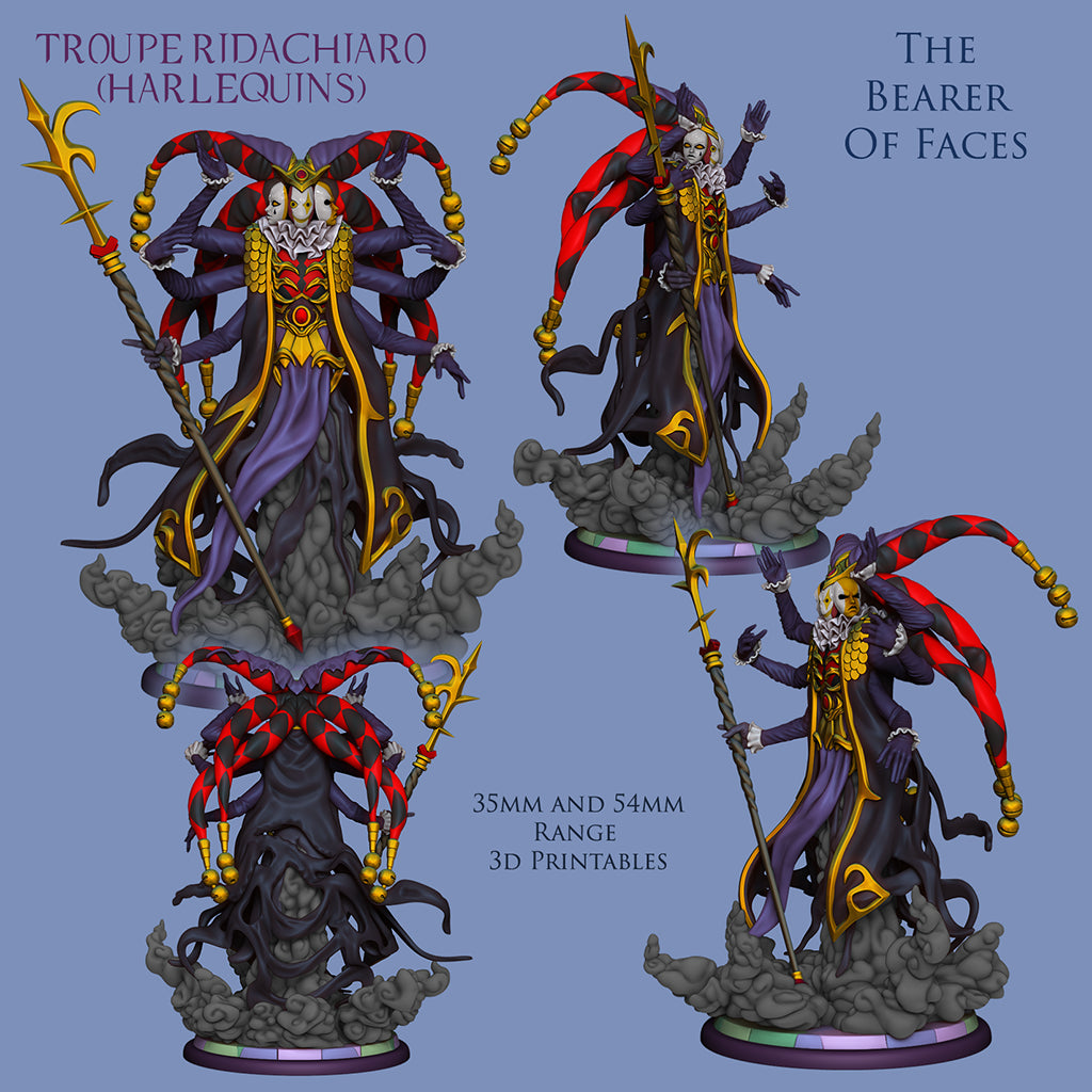Resin Miniature - The Bearer Of Faces - Harlequin Monste