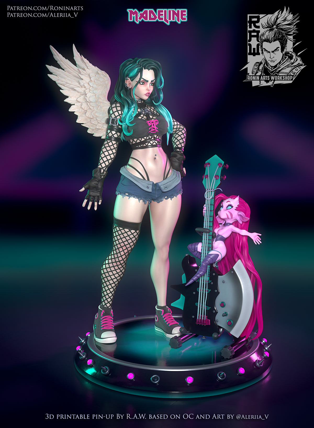 Resin Miniature - Madeline Pin-Up