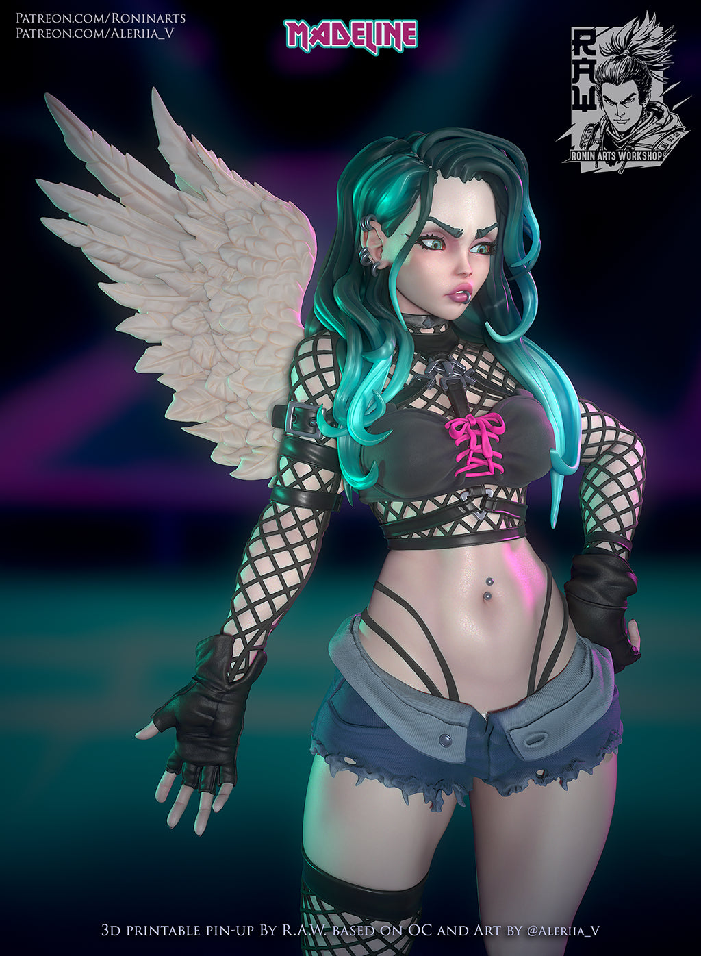 Resin Miniature - Madeline Pin-Up