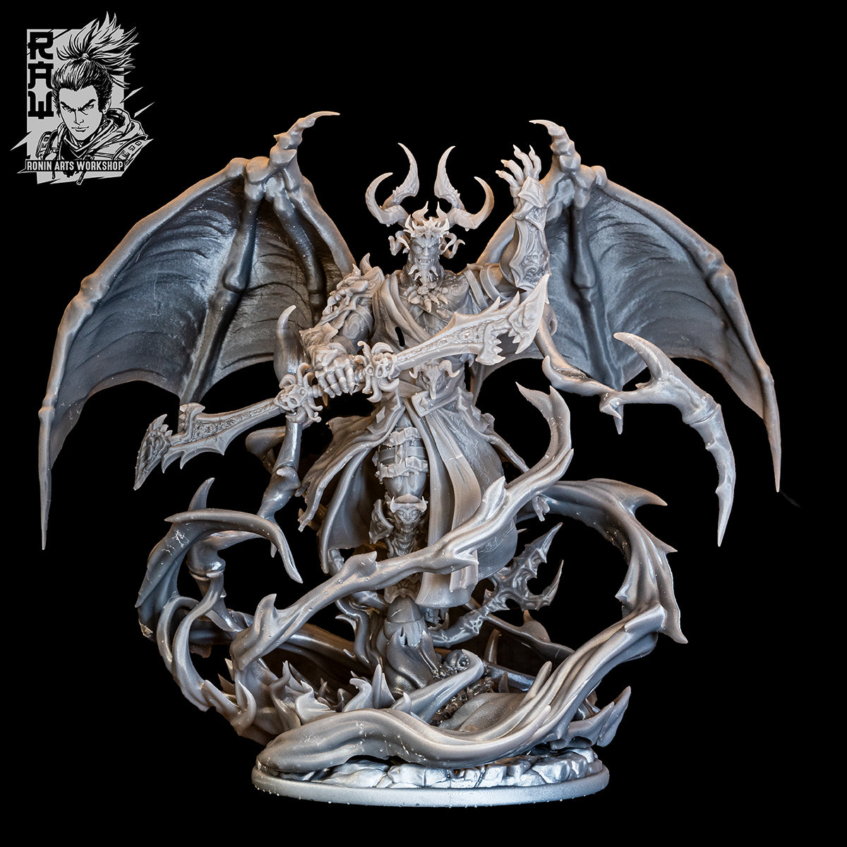 Resin Miniature - Demon King Malachar - Giant Demon Monster