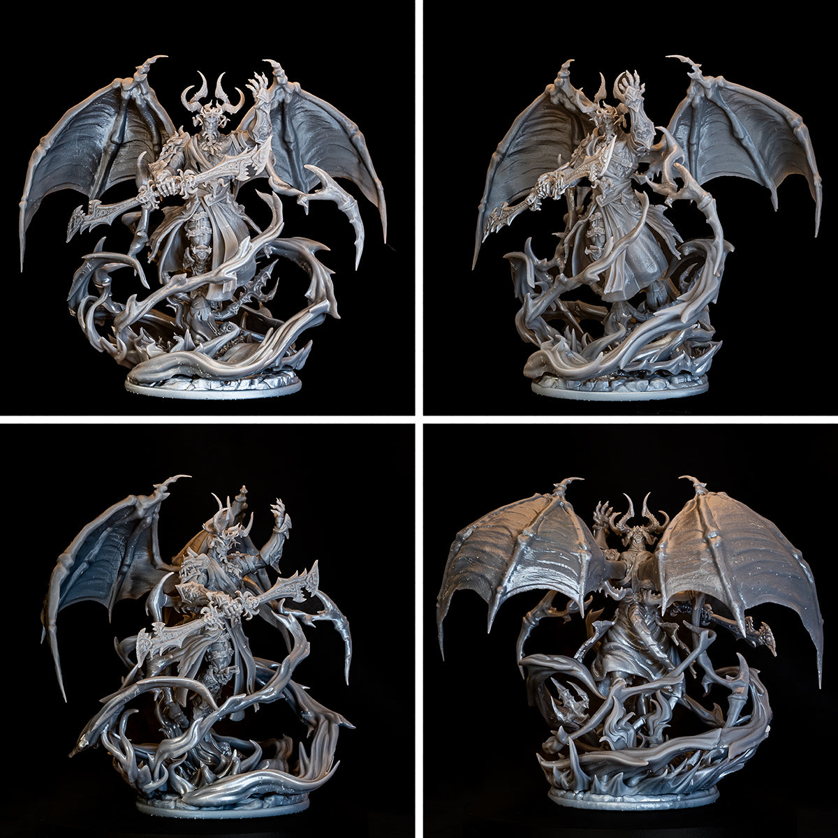 Resin Miniature - Demon King Malachar - Giant Demon Monster