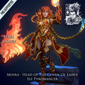 Resin Miniature - Moira - Elf Pyromancer