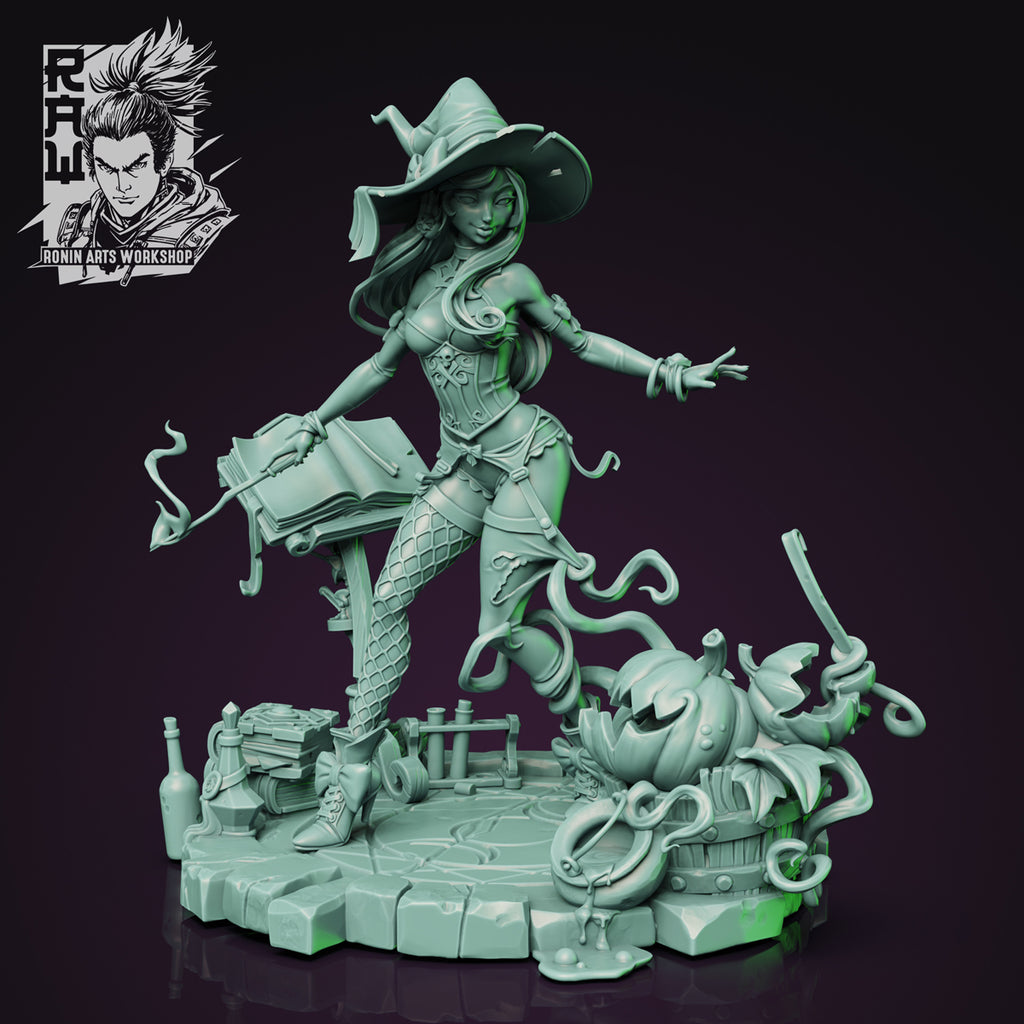 Resin Miniature - The Pumpkin Witch