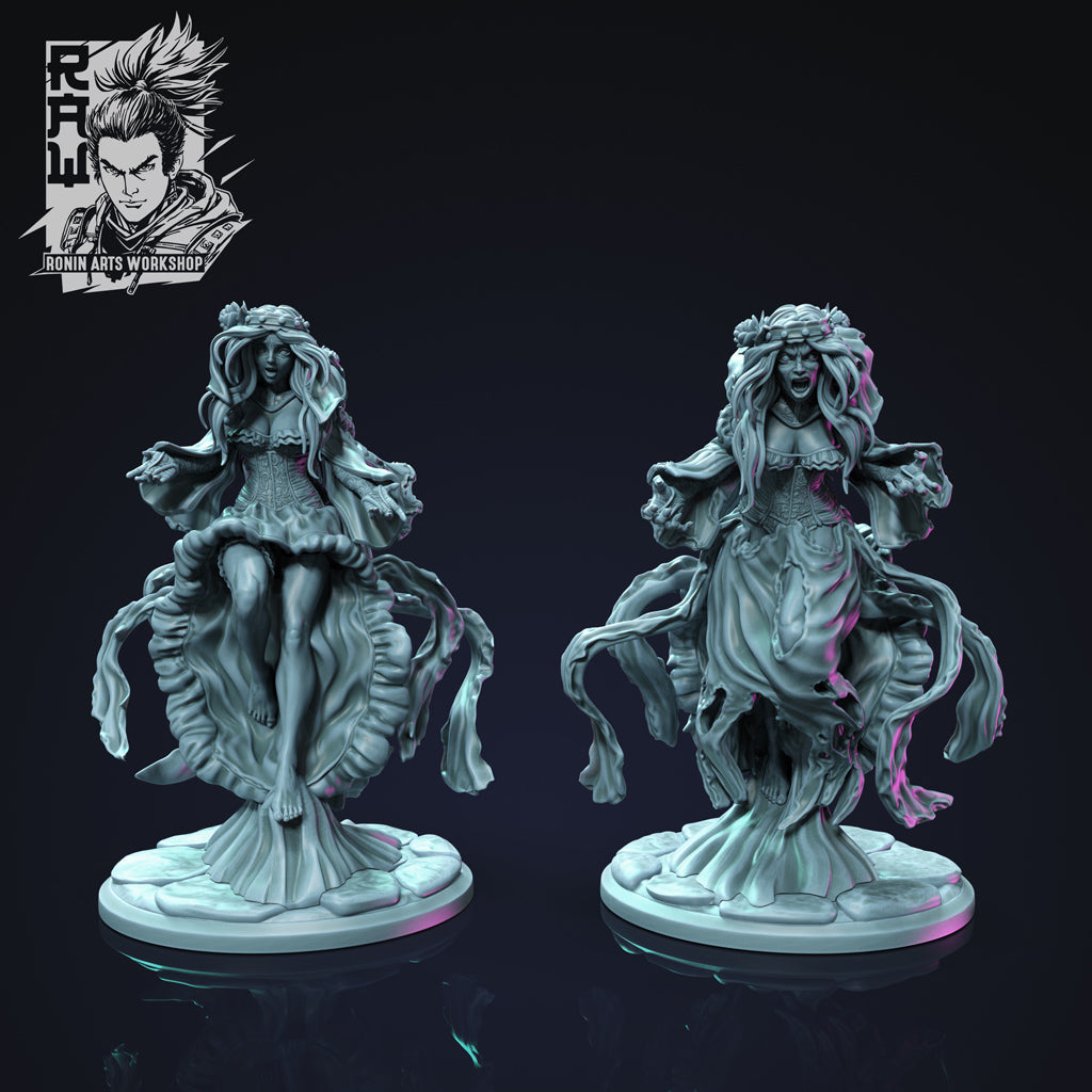 Resin Miniature - Valeria and Marina - Double Sided Figure of "La llorona"