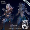 Resin Miniature - Nadia The Lycan Pathfinder - Dual Form Mini