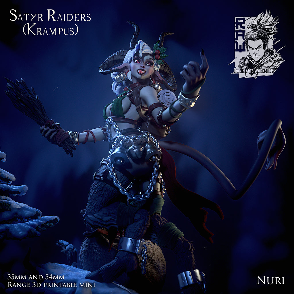 Resin Miniature - Nuri The Satyr - Female Krampus